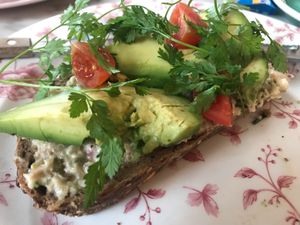 Vegan tuna sandwich (half of!) at By Lima in Haarlem