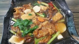 Hor Fun noodle at Enak Vegetarian Cuisine in West Singapore