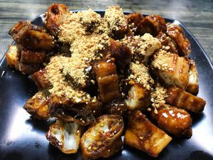 Fried dough Rojak  at Enak Vegetarian Cuisine in West Singapore
