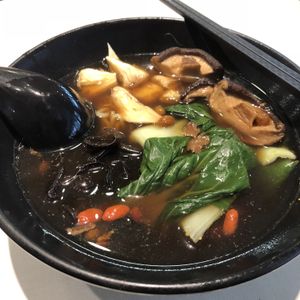 Herbal soup noodles $7.80 at Grove - Waterway Point in Northeast Singapore