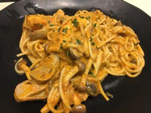 Laksa pasta  at Grove - Waterway Point in Northeast Singapore