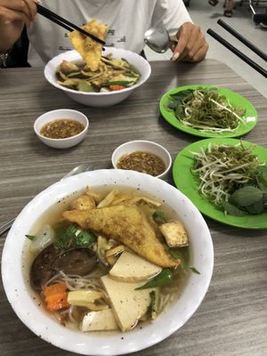 Tasty vegan food  at Quan Chay 103 in Ho Chi Minh City