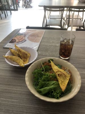 soup + wontons  at Quan Chay 103 in Ho Chi Minh City