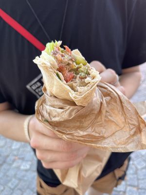 Falafel roll  at Rima's in Varberg