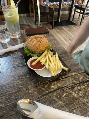 Burger  at The Black Cat Cafe in Kuala Lumpur