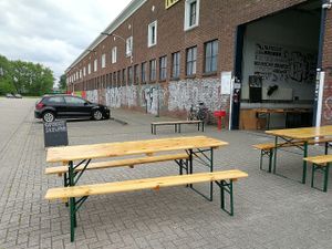 Still too cold to sit outside...  at Oproer Brouwerij in Utrecht