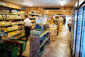 Eleve's shelves at Eleve Mercado Saudavel in Brasilia