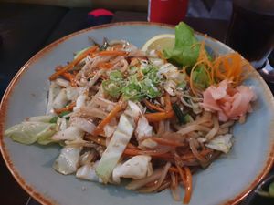 Teriyaki udon noodles at Tokyo Dumpling in Cairns