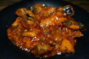 Spicy fried mushrooms (어향가지볶음) at WeiBao - 웨이바오 in Seoul