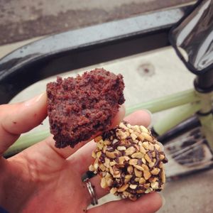 Vegan cake bites. at West Town Bakery and Diner - West Town in Chicago