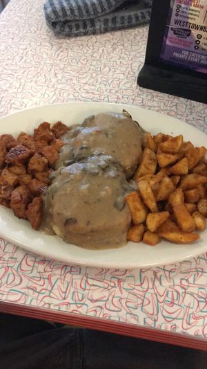 Vegan biscuits and mushroom gravy  at West Town Bakery and Diner - West Town in Chicago