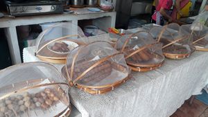 Faux meat selection at Guan Im in Chiang Mai