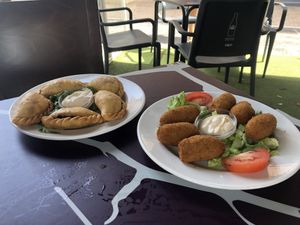 Empanadillas y croquetas at Vintage 54 in Almeria