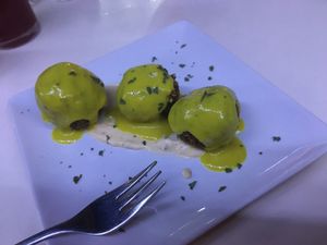 Albóndigas made from quinoa  at Vintage 54 in Almeria