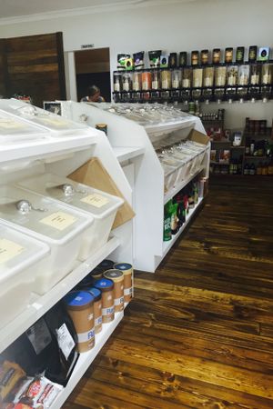 Dry bulk goods at Wholesome Wholefoods in Tooradin