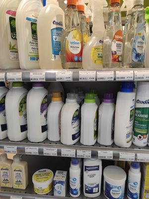 Detergents at Celeiro in Rio Tinto