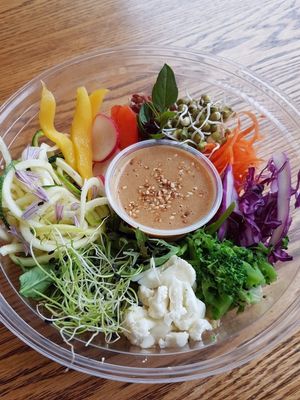 Salad at Amarante Epicerie Ecologique in Temiscouata-sur-le-lac