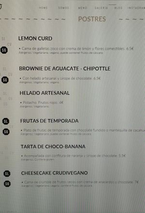 Desserts at Zoco Comidero-Bar in Madrid