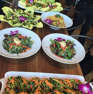 An array of dishes at happy hour.  All good! at 118 Degrees in Tarzana