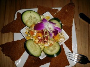 coconut ceviche at 118 Degrees in Tarzana