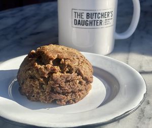 Raspberry Hibiscus Scone (vegan ) at The Butcher's Daughter in Venice