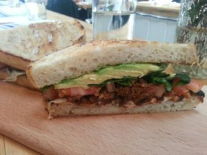 basil blt at The Butcher's Daughter in Venice