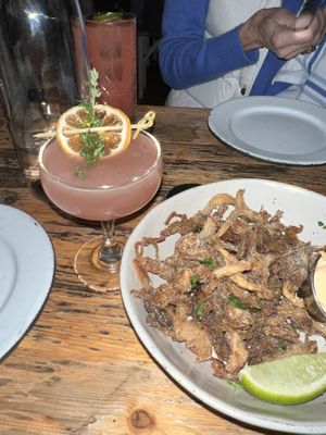 Mushroom calamari  #Veganuary at The Butcher's Daughter in Venice