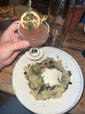 Mushroom pasta #Veganuary at The Butcher's Daughter in Venice