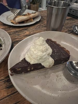 Hazelnut tart cake #Veganuary at The Butcher's Daughter in Venice