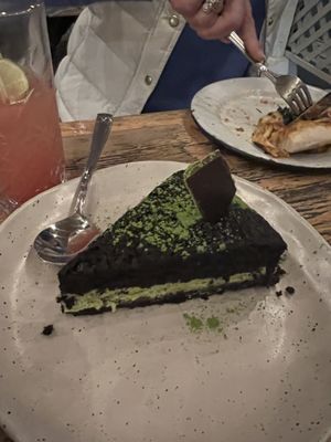 Chocolate matcha cake #Veganuary at The Butcher's Daughter in Venice