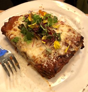 Impossible lasagna at The Butcher's Daughter in Venice