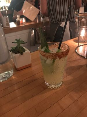 Jalapeño margarita: only if you can handle spicy ;) at The Butcher's Daughter in Venice