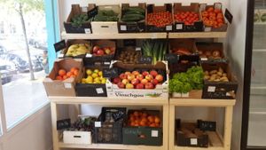 Ecological fruits and vegetables from local farms at La Buena Vida Ecotienda in Malaga