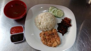 素鸡饭 at Happy Together Vege Cafe in Negeri Sembilan