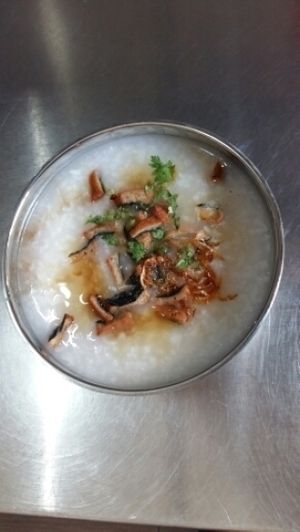 vege fish porridge  at Happy Together Vege Cafe in Negeri Sembilan