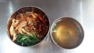 wanton mee at Happy Together Vege Cafe in Negeri Sembilan