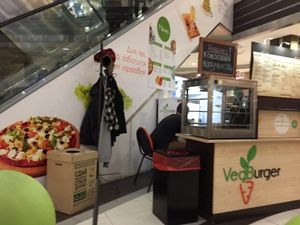 Inside the mall at VegBurger in Yekaterinburg