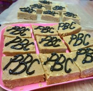 Vegan Peanut Butter Crunch bars at Sugar Daddy's Bakery - Rodney St in Edinburgh