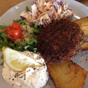 Vegan haggis at Henderson's - Holyrood in Edinburgh
