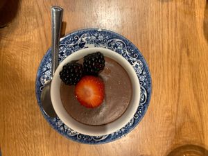 Chocolate & Banana Mousse  at Henderson's - Holyrood in Edinburgh