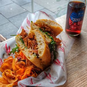 Setan sandwich at Henderson's - Holyrood in Edinburgh