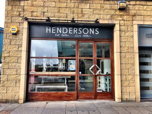 Entrance  at Henderson's - Holyrood in Edinburgh