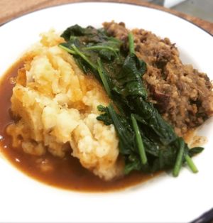 Vegan Haggis at Henderson's - Holyrood in Edinburgh