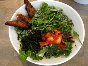 Miso Macro bowl.  at The Sanctum Cafe in Orlando