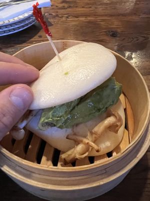 Mushroom avocado bun   at TapAsia in Albany