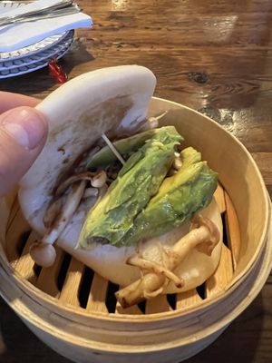 Mushroom avocado bun   at TapAsia in Albany