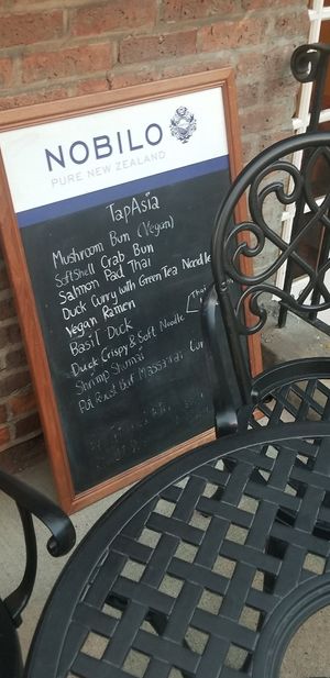 Menu at TapAsia in Albany