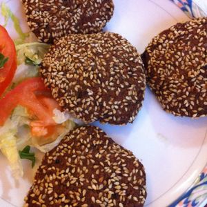 sesame falafel at El Shesh Kebab in Turin