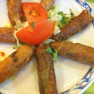 rice rolls at El Shesh Kebab in Turin