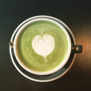 Matcha Latte at Routine in Brooklyn